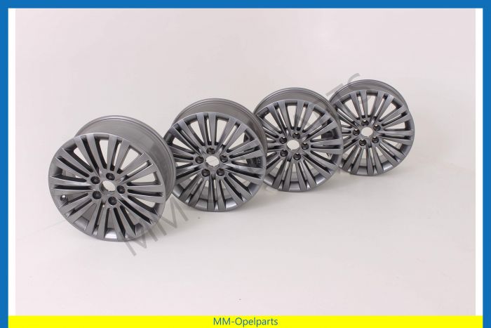 Alloy wheels, 7J X 17, Titan Gloss, (ident aaz1) SET (4 pieces)