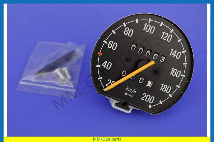 Speedometer with trip meter, road speed 1137