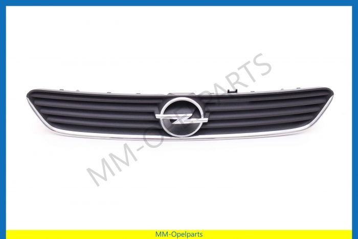 Radiator grille black, chrome moulding/emblem