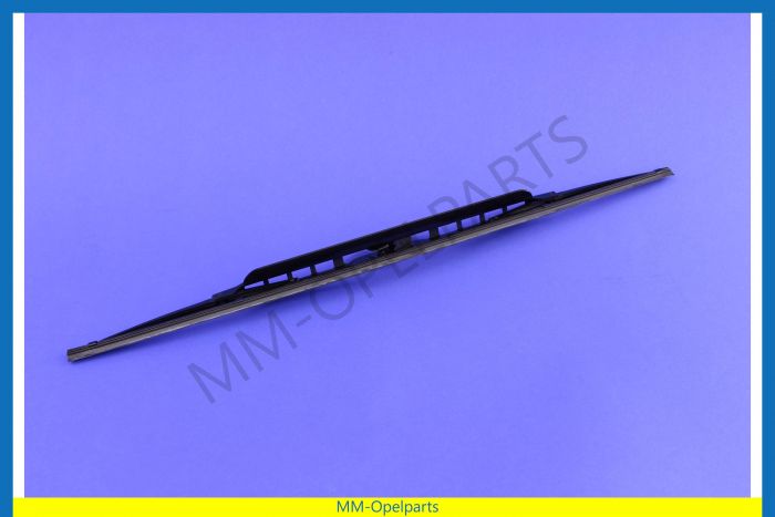 Windshield wiper blade, 50cm, with extra wind flap (one piece)