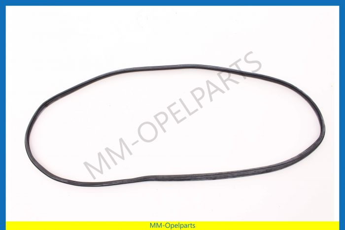 Rear window seal rubber with flute for trim  Saloon