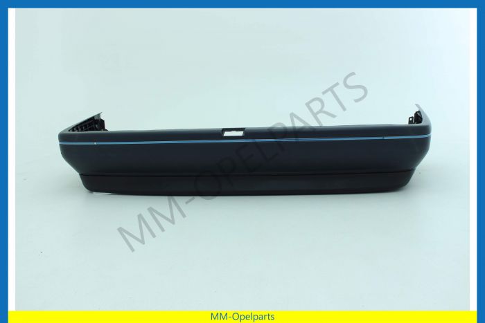 Rear bumper with carrier dark blue/black Stufenheck