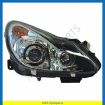 Headlight, H7/ H1, with height adjustment, Xenon, Valeo