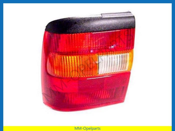 Rear lamp with fog light, left