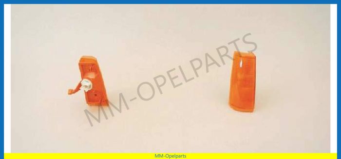 Front repeater lamp, cpl., yellow right