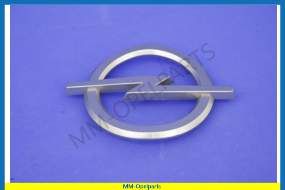 Emblem, silver, grille