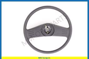 Steering wheel, 2-spokes ident: red strap for cable mounting