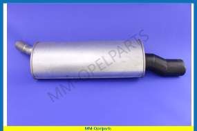 End silencer C18XE/C18XEL/C20XE Caravan  CURVED  PIPE