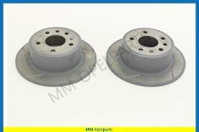 Brake discs rear, with grooves, 270x10 MM, SET