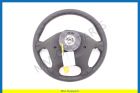 Steering wheel, leather, 4 spokes, exc. steering wheel radio operation