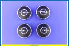 Wheel cover chrome black with Opel sign set 4 pieces,  outer 70-mm, inner 62-mm