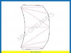 Bonnet Aluminium, with planes,  410 x 543 mm