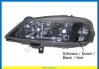 Headlight left black HB3 + H7 TYC