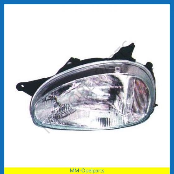 Headlight, H4, with height adjustment 